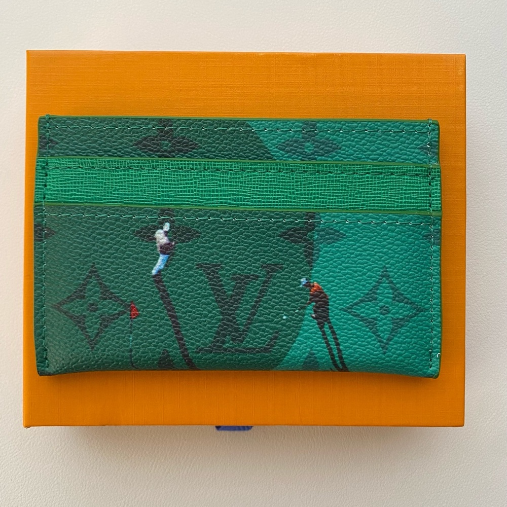 Louis Vuitton Green Golf Monogram Card